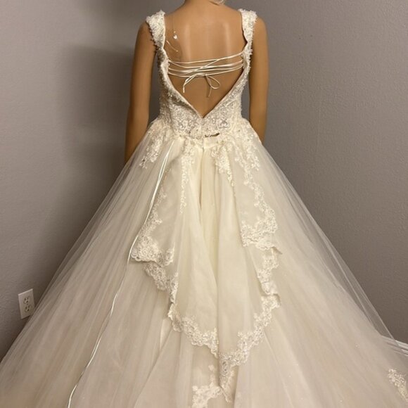 Narin Moda Wedding Dress Ball Gown Size 8 and EU Size 38 - Picture 9 of 16